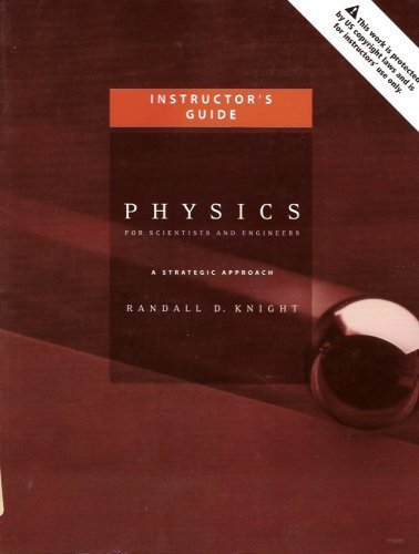 9780805389852: Instructor's Guide for Physics for Scientists and Engineers: A Strategic Approach (Guide for Volumes 1 & 2)