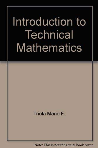 9780805395105: Introduction to technical mathematics