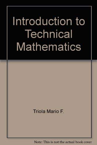 9780805395105: Introduction to Technical Mathematics