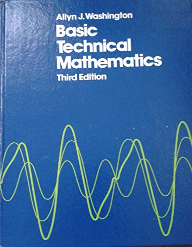 Imagen de archivo de Basic Technical Mathematics a la venta por Better World Books