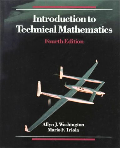 Stock image for Introduction to Technical Mathematics for sale by Better World Books