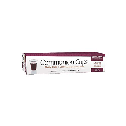 Stock image for Broadman Church Supplies Plastic, Disposable, Recyclable Communion Cups, 100 Count for sale by Lakeside Books