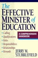 Imagen de archivo de The Effective Minister of Education a la venta por More Than Words