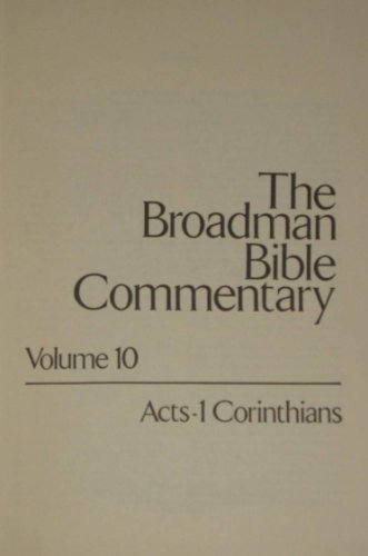 Beispielbild fr The Broadman Bible Commentary, Volume 10 zum Verkauf von Better World Books