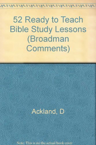 9780805417272: Broadman Comments, 1994-95: 52 Ready-To-Teach Bible Study Lessons