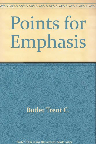 Imagen de archivo de Points for Emphasis (1998-1999) a la venta por Christian Book Store