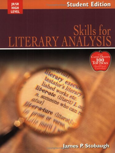 Imagen de archivo de Skills For Literary Analysis: Encouraging Thoughtful Christians to be World Changers (Broadman & Holman Literature) a la venta por Wonder Book