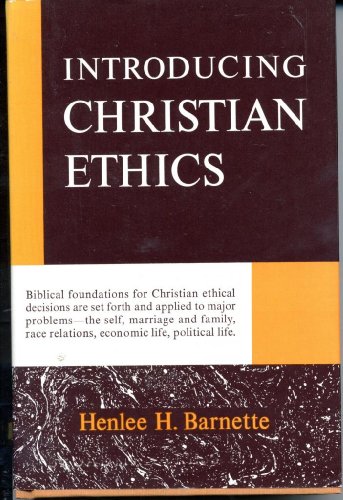 Beispielbild fr Introducing Christian Ethics zum Verkauf von SecondSale