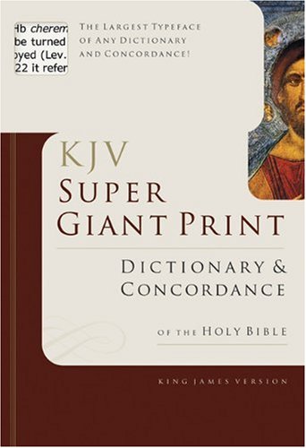 Beispielbild fr KJV Super Giant Print Dictionary & Concordance zum Verkauf von BooksRun