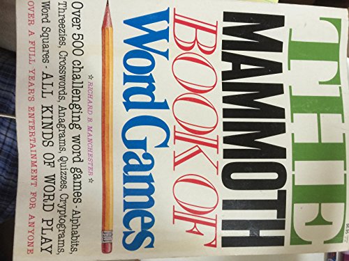 Beispielbild fr Mammoth Book of Word Games zum Verkauf von Better World Books