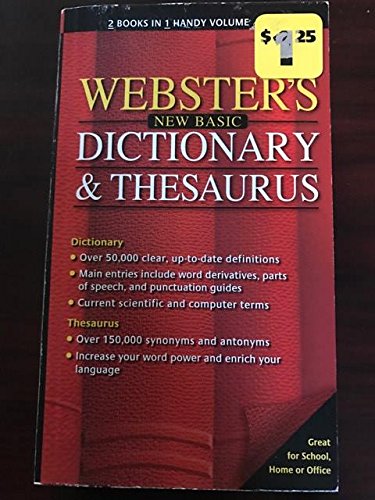 Imagen de archivo de Webster's New Basic Dictionary & Thesaurus a la venta por R Bookmark