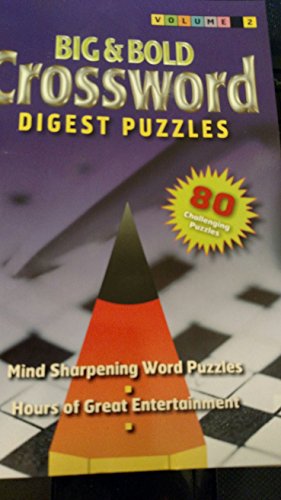9780805656466: Big & Bold Crossword Digest Puzzles Volume #2 (80 Challenging Puzzles)