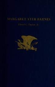 Imagen de archivo de Margaret Ayer Barnes Twayne's United States Authors Series 231 a la venta por J. Lawton, Booksellers