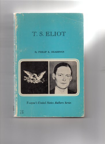 Imagen de archivo de T. S. Eliot a la venta por Better World Books