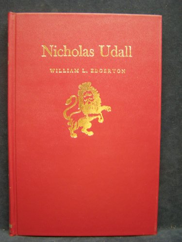 Beispielbild fr Nicholas Udall (Twayne's English Author Series, 30) zum Verkauf von BookMarx Bookstore