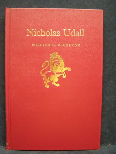 Stock image for Nicholas Udall (Twayne's English Author Series, 30) for sale by BookMarx Bookstore