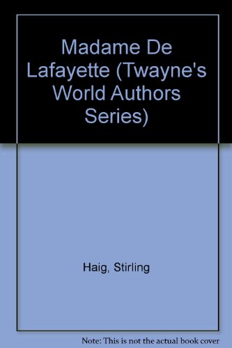 Imagen de archivo de Madame De Lafayette (Twayne's World Authors Series) a la venta por WeSavings LLC