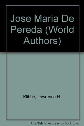 Stock image for Jose Maria de Pereda for sale by Better World Books