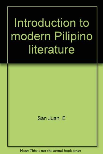 9780805731293: Introduction to modern Pilipino literature