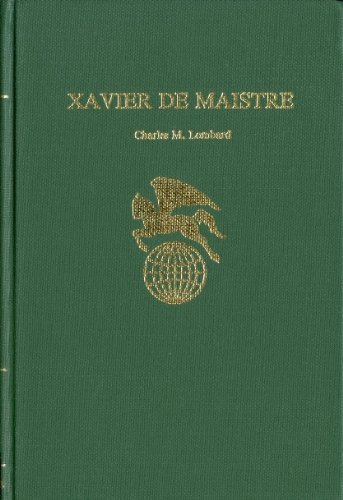 Beispielbild fr Xavier De Maistre zum Verkauf von Better World Books