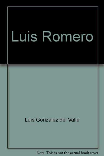 Stock image for Luis Romero for sale by Better World Books