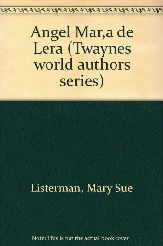 Imagen de archivo de Angel Maria de Lera (Twayne's world authors series) a la venta por Zubal-Books, Since 1961