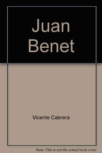 Beispielbild fr Juan Benet zum Verkauf von Better World Books