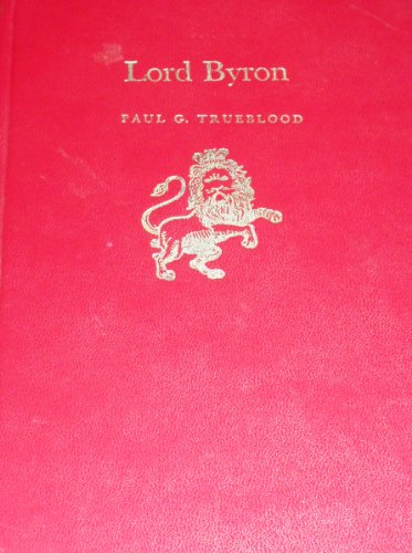 Beispielbild fr Lord Byron (English Authors S.) zum Verkauf von Kennys Bookstore