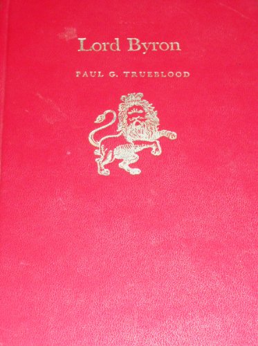 Stock image for Lord Byron (English Authors S.) for sale by Kennys Bookstore