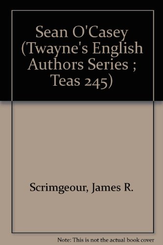 Imagen de archivo de Sean O'Casey (Twayne's English Authors Series ; Teas 245) a la venta por Ergodebooks