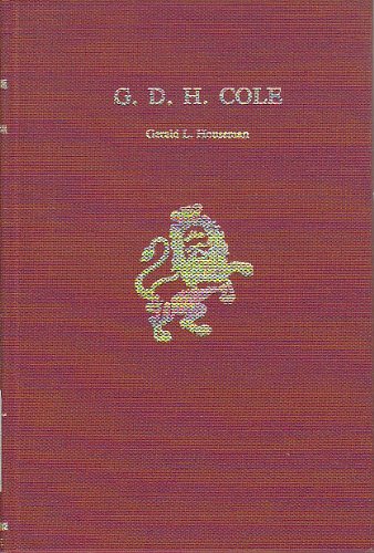 Beispielbild fr G. D. H. Cole zum Verkauf von Better World Books