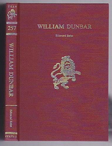 9780805767506: William Dunbar (Twayne's English authors series ; TEAS 257)