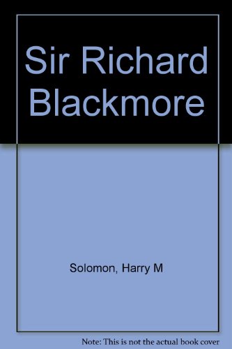Stock image for Sir Richard Blackmore (Twayne's English Authors Series, 289) for sale by BookMarx Bookstore