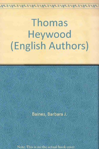 Stock image for Thomas Heywood for sale by Better World Books
