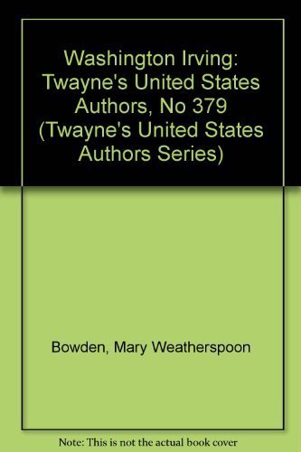 9780805773149: Washington Irving: Twayne's United States Authors, No 379 (Twayne's United States Authors Series)