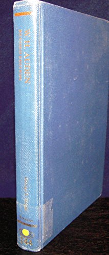 9780805773460: W.H. Auden: TUSAS 144 (Twayne's United States authors series)