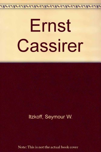 Imagen de archivo de Ernst Cassirer a la venta por Better World Books