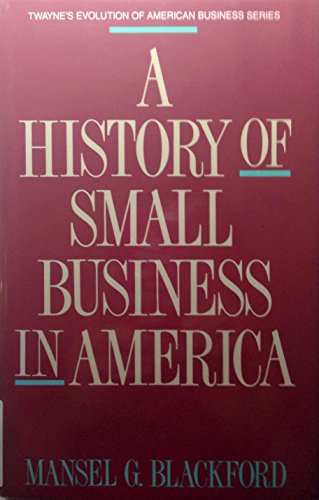 9780805798241: A History of Small Business in America (Twayne's Evolution of Modern Business Series)