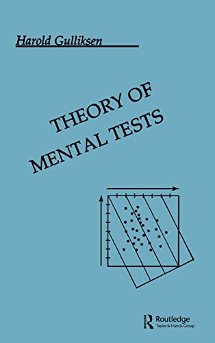 9780805800241: Theory of Mental Tests