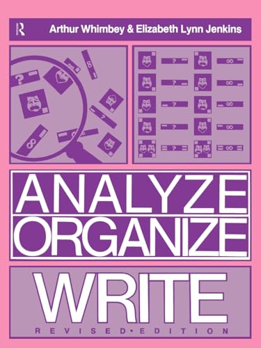 9780805800821: Analyze, Organize, Write: A Structured Program for Expository Writing