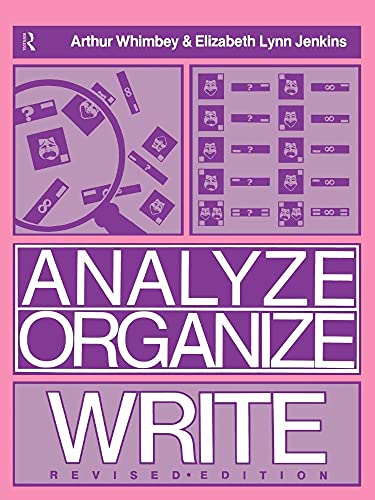 Stock image for Analyze Organize Write Revised Ed. for sale by ThriftBooks-Atlanta