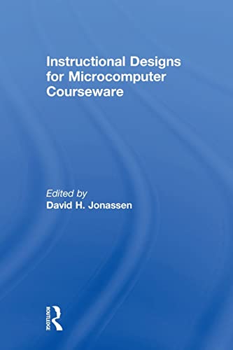 Imagen de archivo de Instructional Designs for Microcomputer Courseware a la venta por Books to Die For