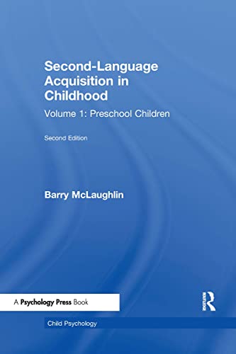 9780805800951: Second Language Acquisition in Childhood: Volume 1: Preschool Children: 001