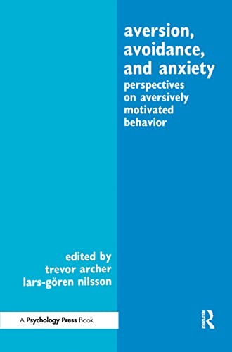 Beispielbild fr Aversion, Avoidance, and Anxiety zum Verkauf von Blackwell's