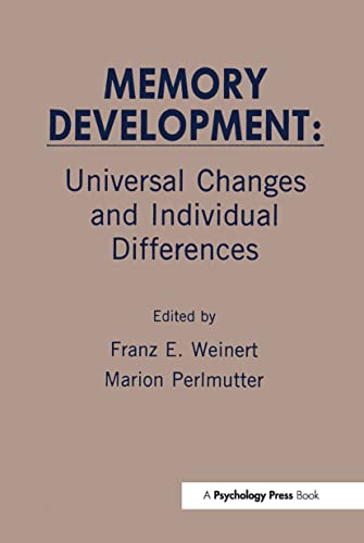 Immagine dell'editore per Memory Development : Universal Changes and Individual Differences venduto da Better World Books Ltd