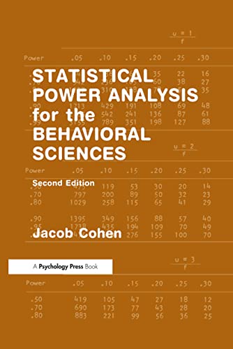 Imagen de archivo de Statistical Power Analysis for the Behavioral Sciences (2nd Edition) a la venta por Lost Books