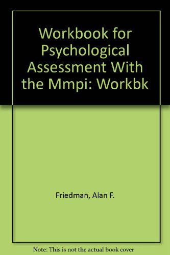 Imagen de archivo de Workbook for Psychological Assessment With the Mmpi a la venta por Phatpocket Limited