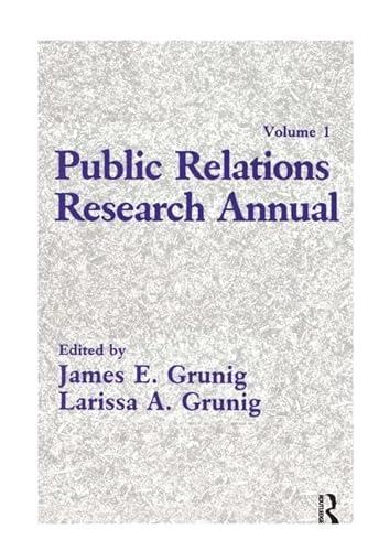 9780805803129: Public Relations Research Annual: Volume 1