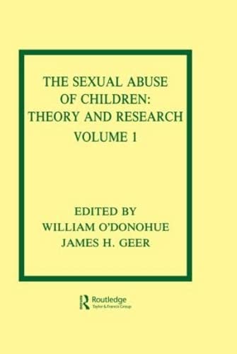 Stock image for The Sexual Abuse of Children: Volume I: Theory and Research for sale by Ergodebooks