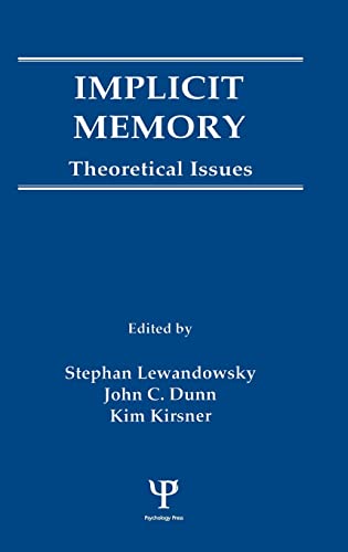 Stock image for Implicit Memory: Theoretical Issues for sale by HPB-Red